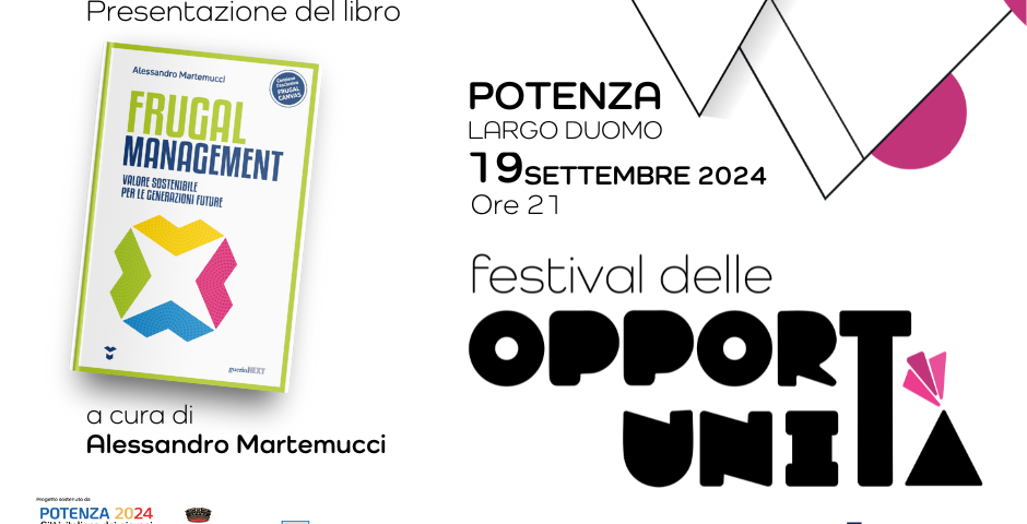 presentazione del libro frugal management al festival delle opportunità